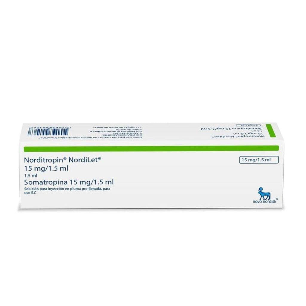 Norditropin NORDILET 15 mg / 1,5 mL Solución Inyectable Pencil Prellenado Farmex-VidaTres-Persistente